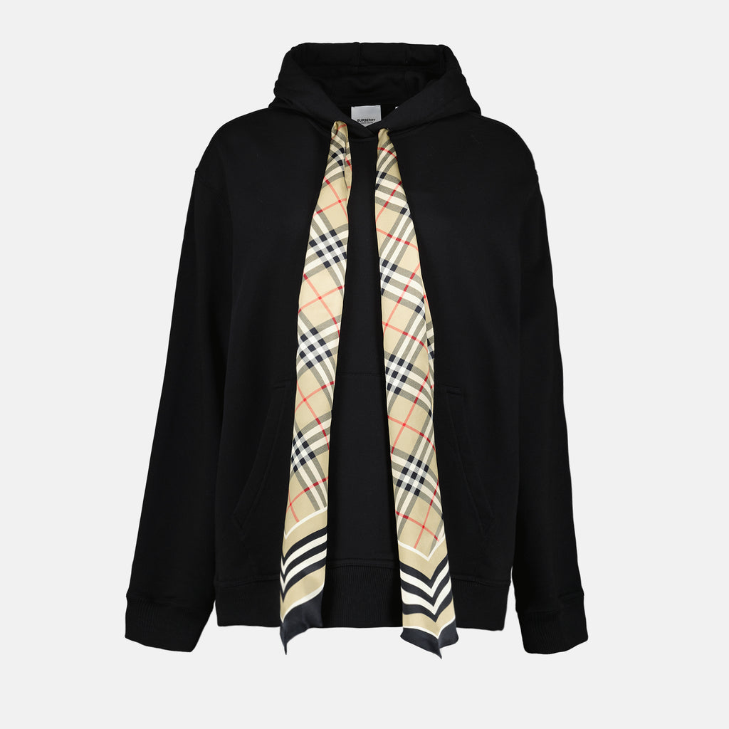 Sweatshirts Sweatshirt avec foulard Burberry Noir Femme