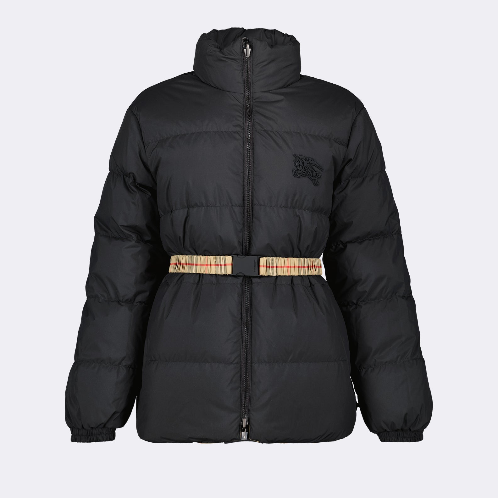 Coats Reversible checked down jacket Burberry Beige Women