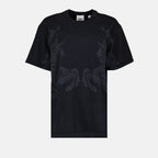 T-shirt T-shirt Horses Burberry Nero Femme