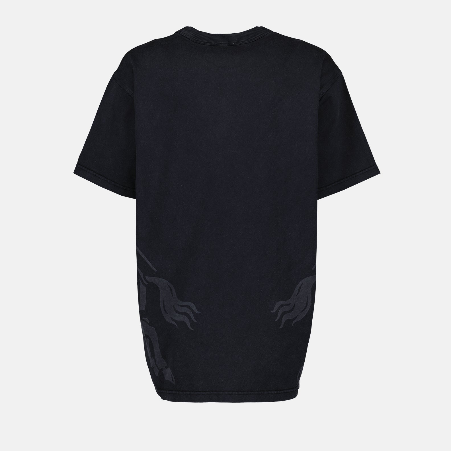 T-shirt T-shirt Horses Burberry Nero Femme