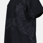 T-shirt T-shirt Horses Burberry Nero Femme