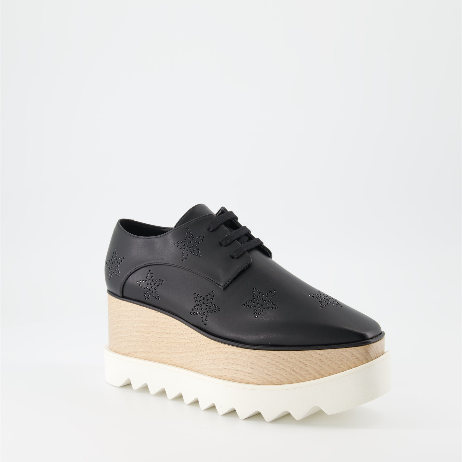 Compensées et plateformes Derbies Elyse Stella McCartney Noir Femme