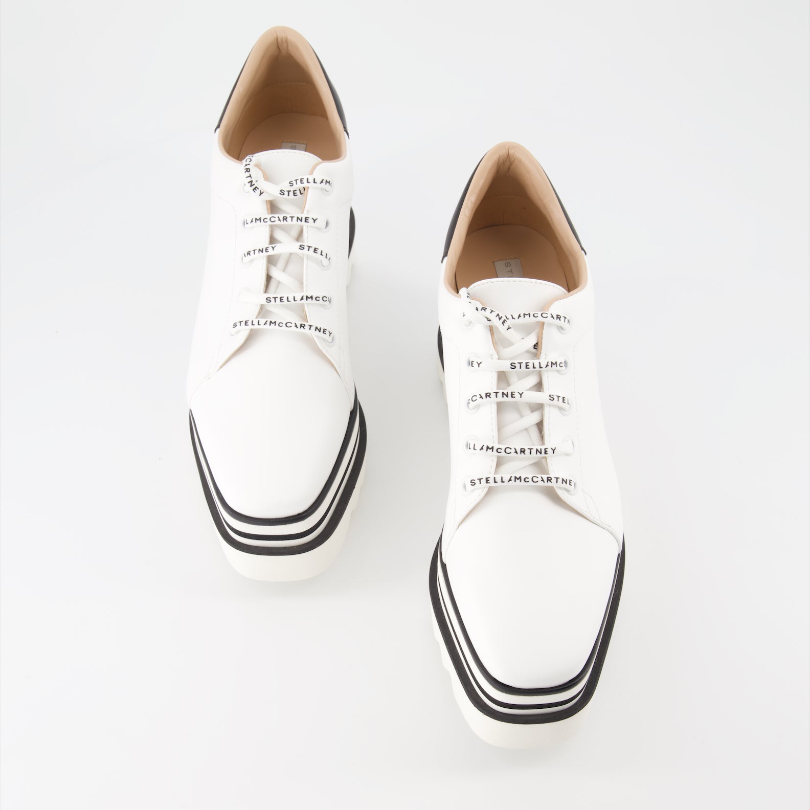 Compensées et plateformes Derbies Elyse Stella McCartney Blanc Femme