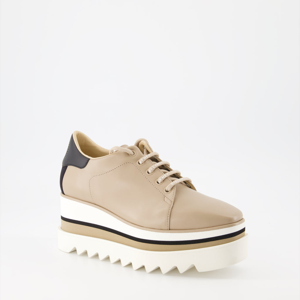 プラットフォームシューズ エリーゼウェッジダービー Stella McCartney ベージュ 女性