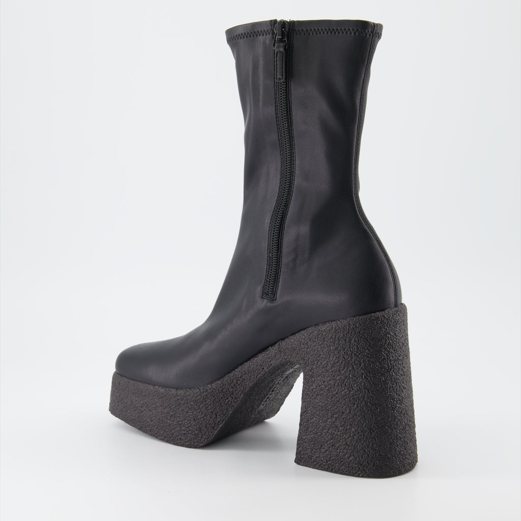 Bottes Bottines à plateformes Stella McCartney Noir Femme