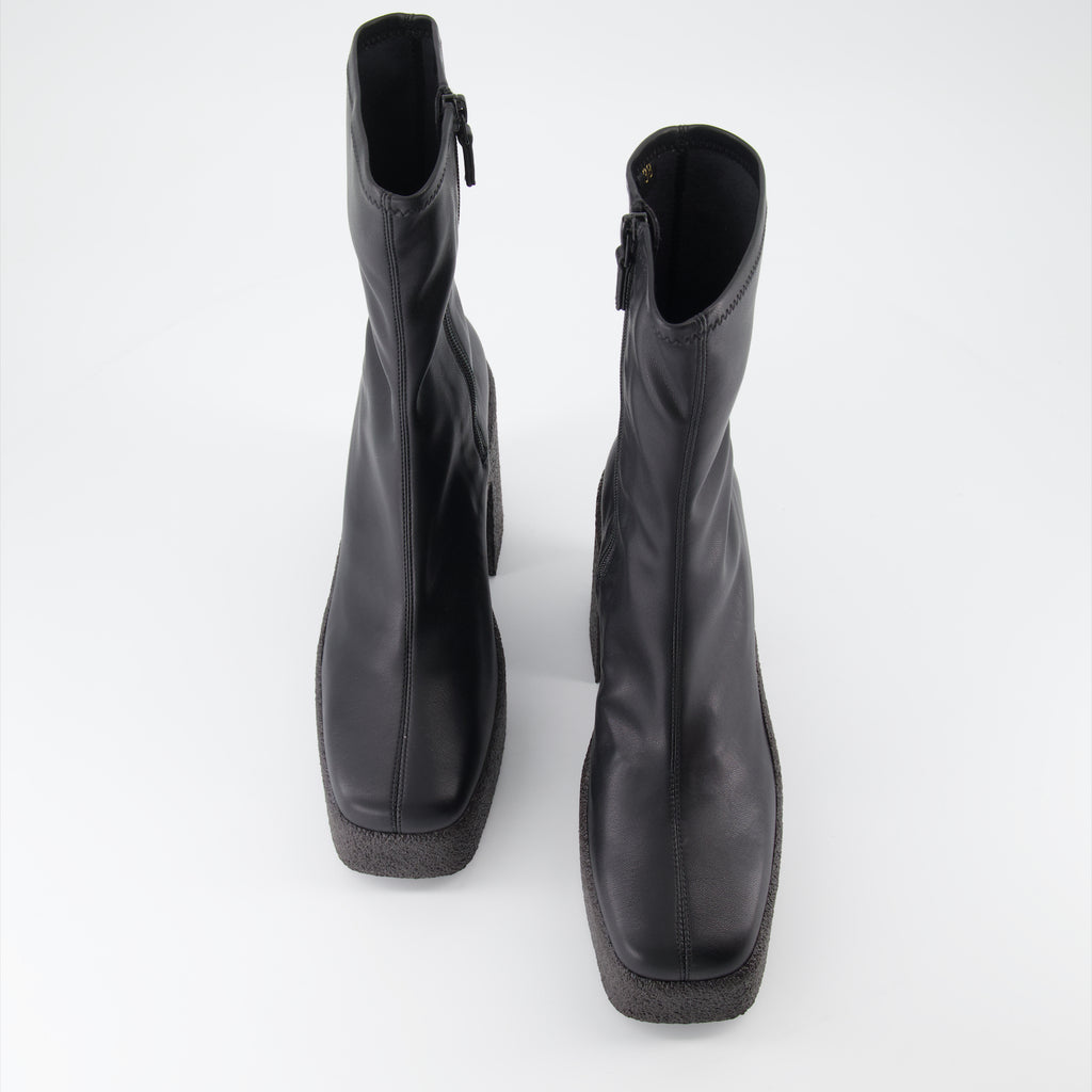 Bottes Bottines à plateformes Stella McCartney Noir Femme