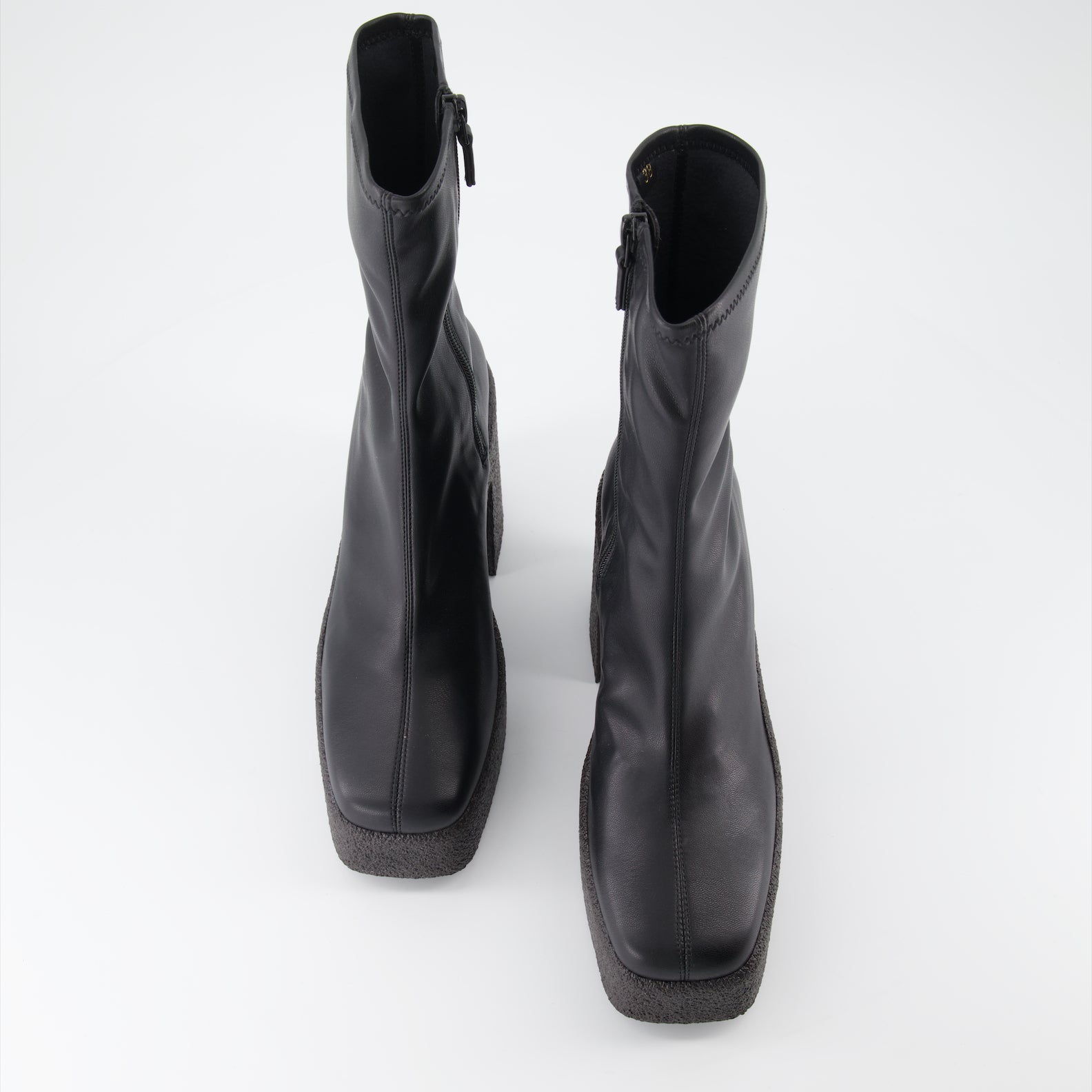 Bottes Bottines à plateformes Stella McCartney Noir Femme