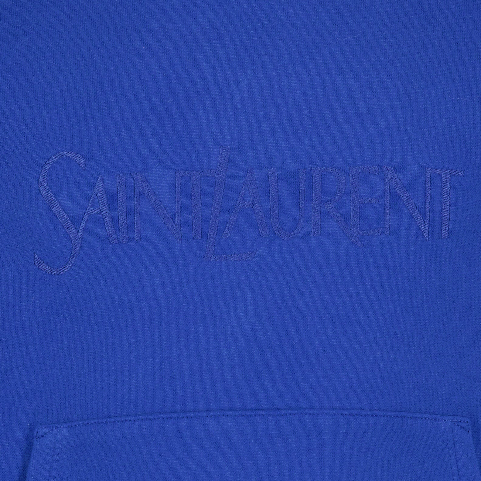 Sweatshirts Sweat à capuche à logo Saint Laurent Bleu foncé Homme