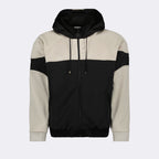 Jacken Zweifarbiger Zip-Pullover Saint Laurent Schwarz Homme