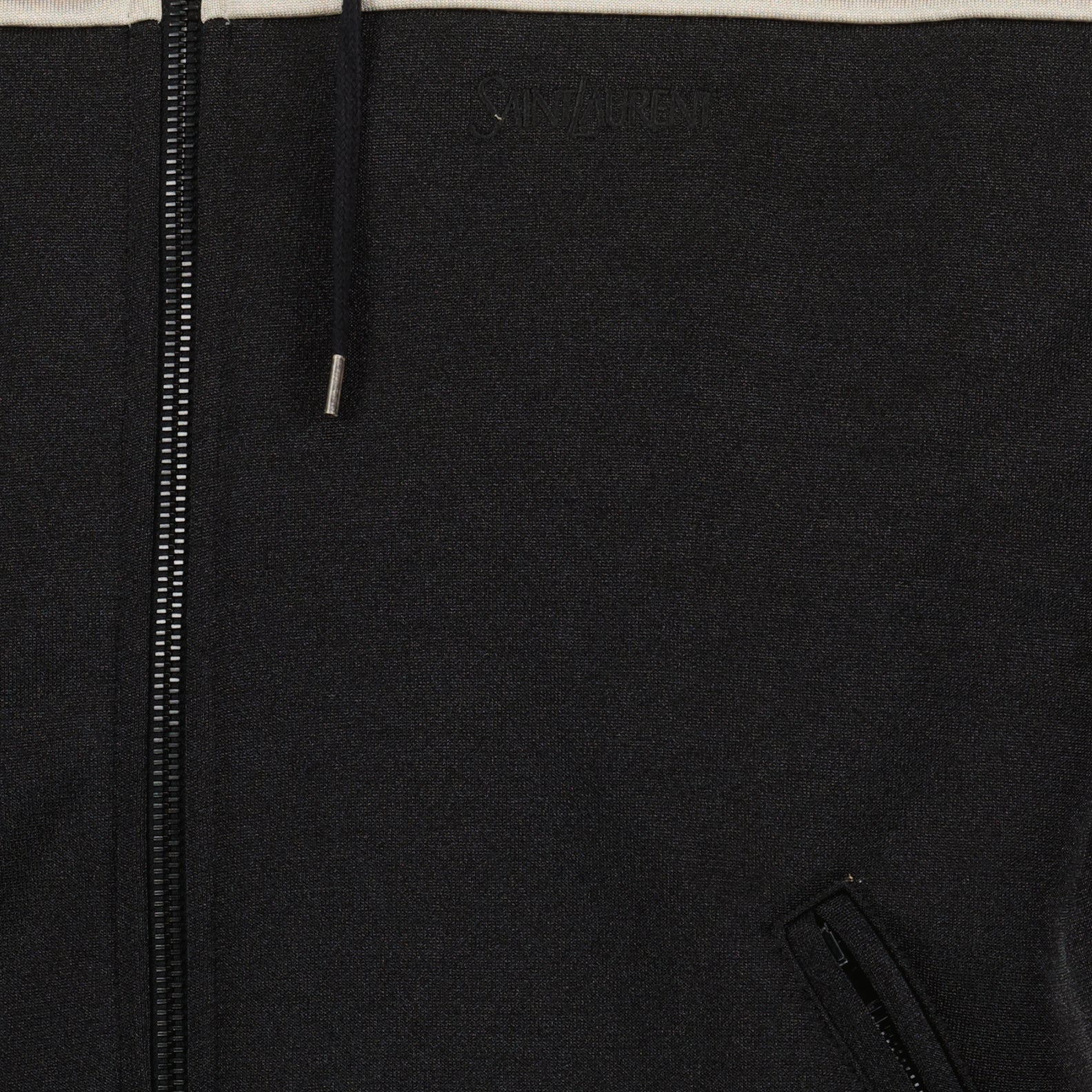 Jackets Two-tone Zip Sweatshirt Saint Laurent Black Homme