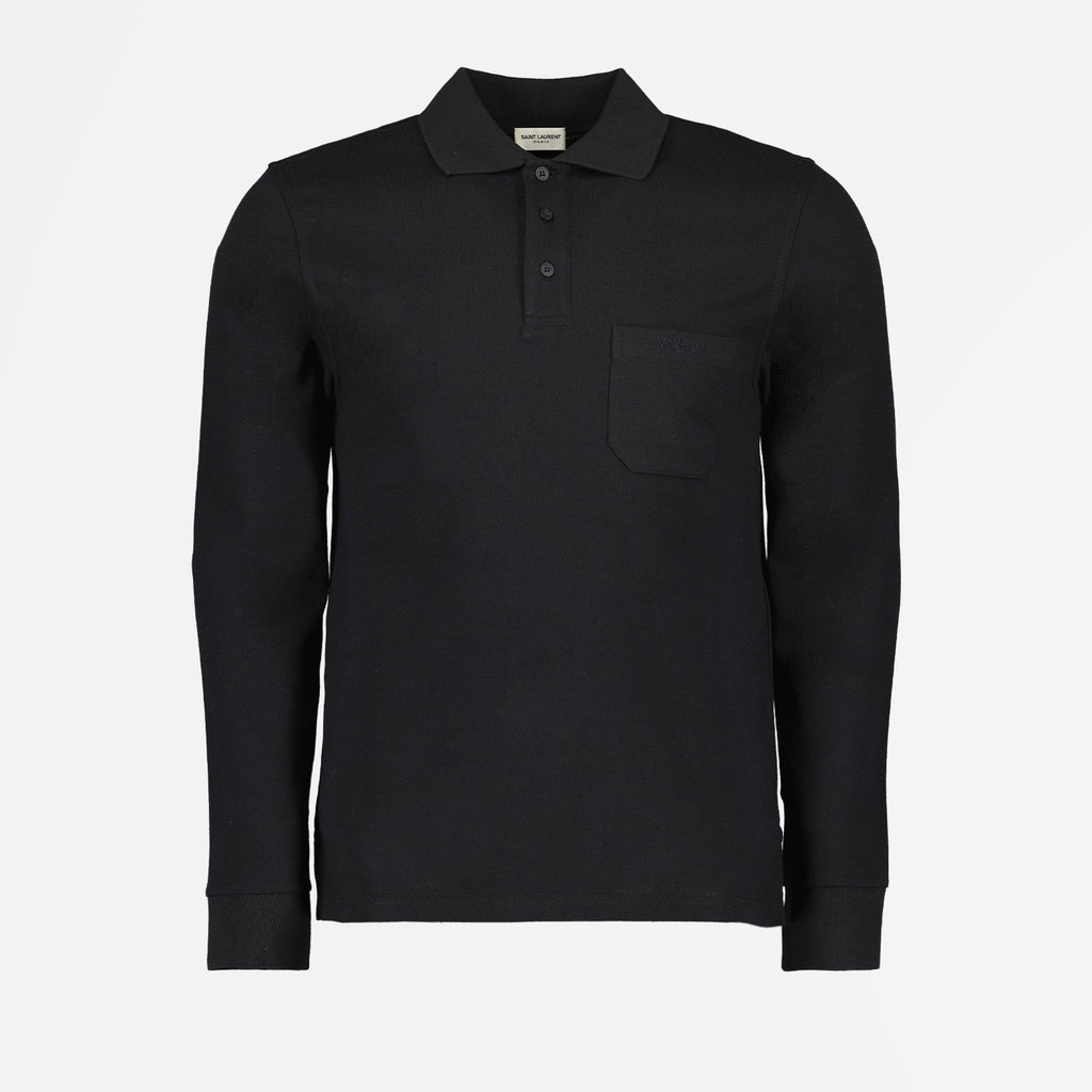 Polo shirts Pocket Polo Saint Laurent Black Man