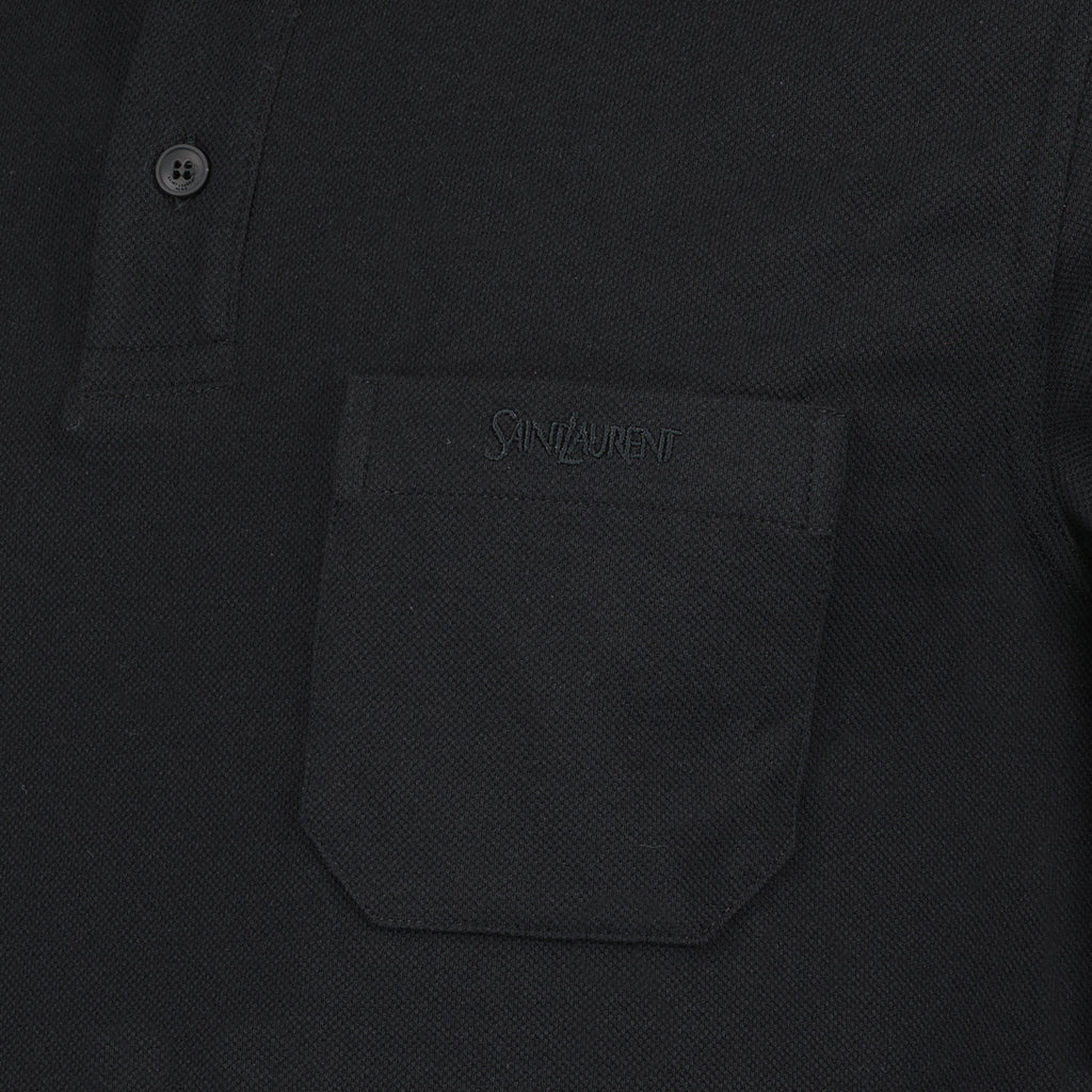 Polo shirts Pocket Polo Saint Laurent Black Man
