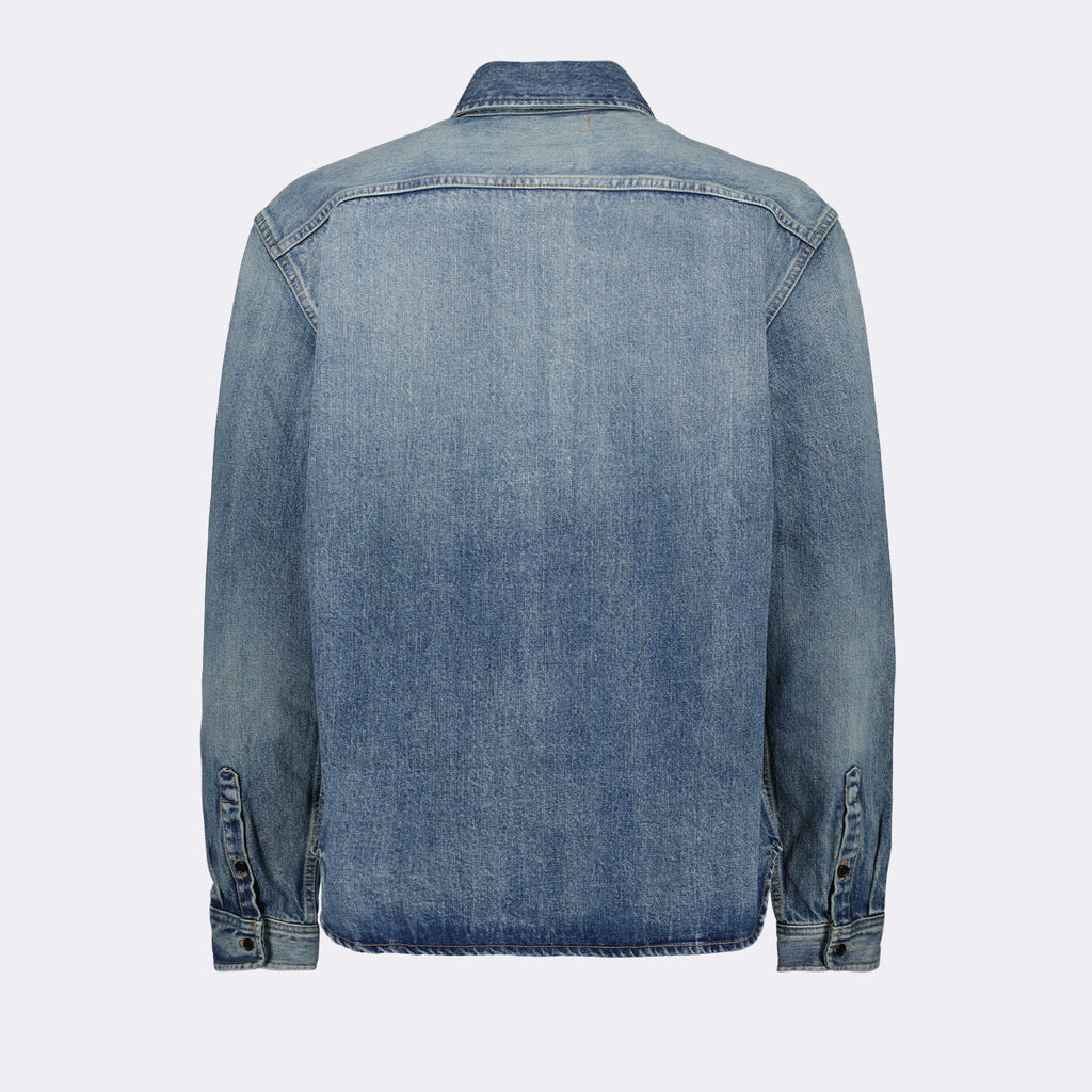 Hemden Chemise en jean Cassandre Saint Laurent Blau Homme