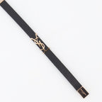 Bijoux Bracelet YSL Saint Laurent Noir Homme