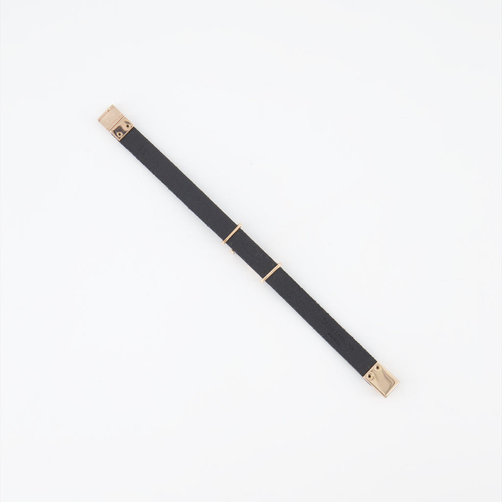 Bijoux Bracelet YSL Saint Laurent Noir Homme