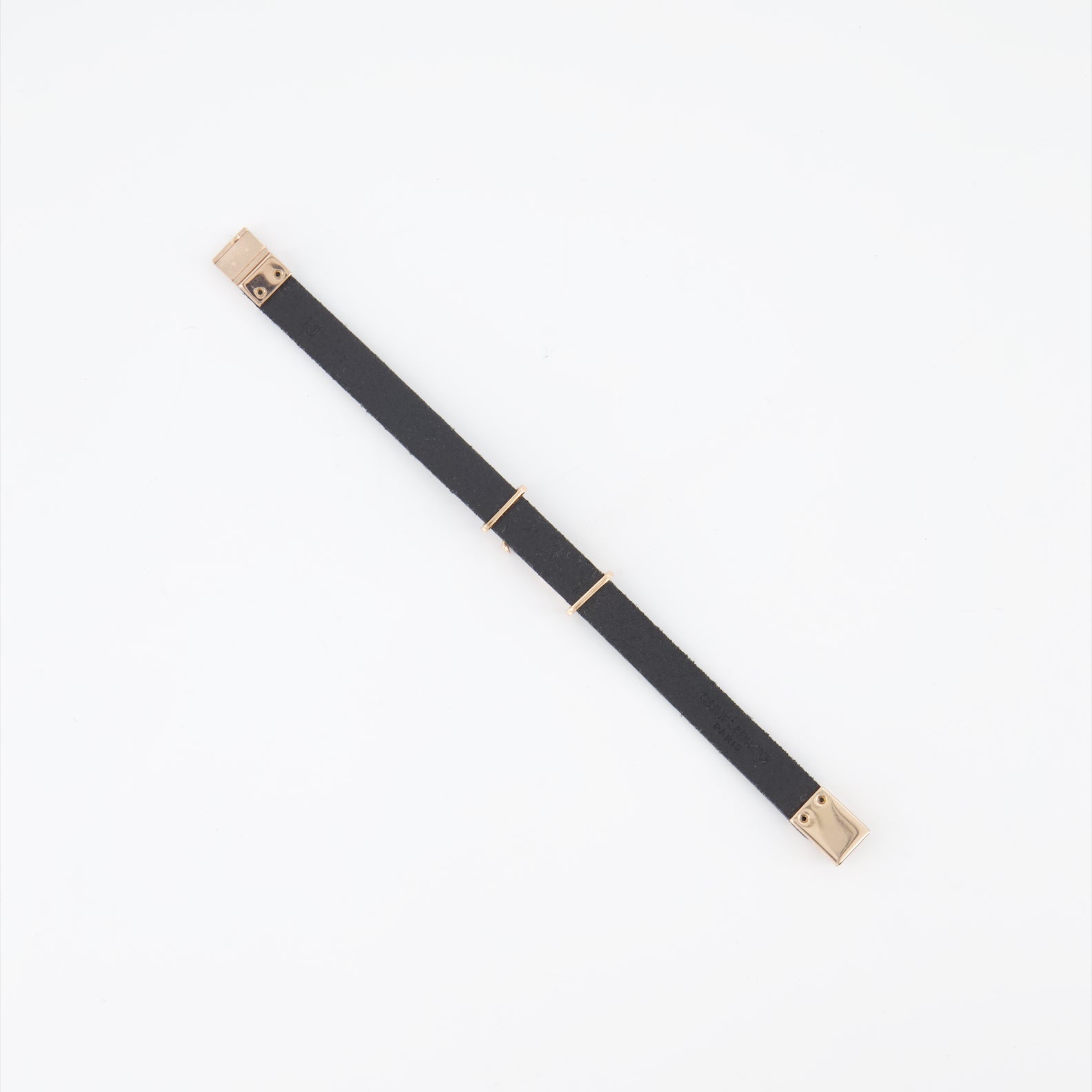 Bijoux Bracelet YSL Saint Laurent Noir Homme