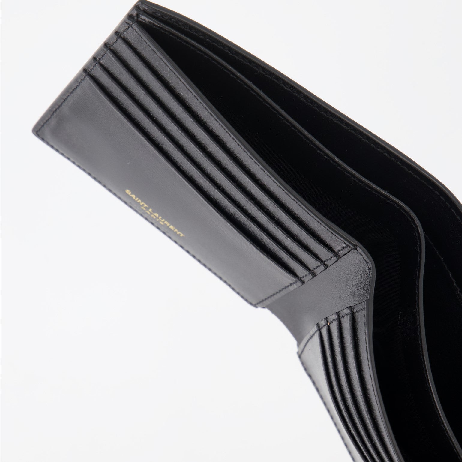 Small leather goods YSL wallet Saint Laurent Black Man