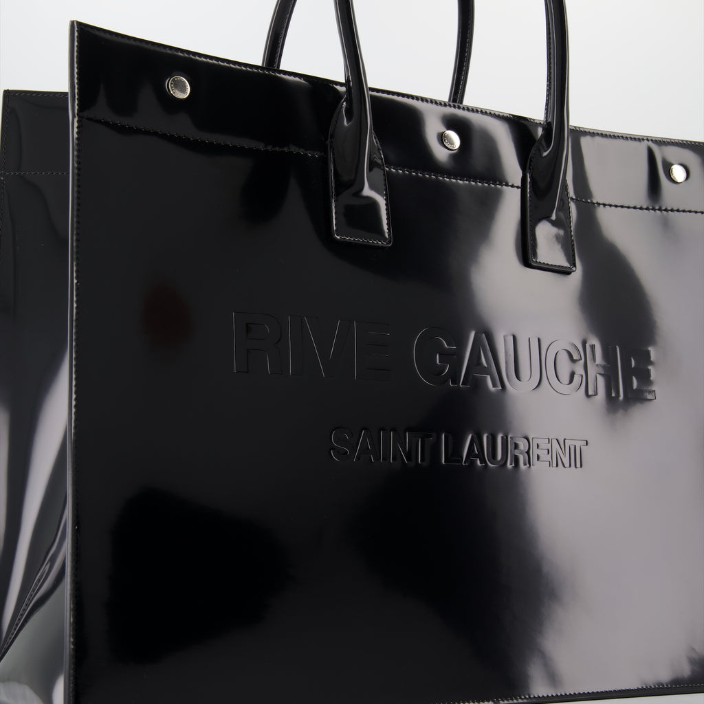 Borse tote Sac cabas Rive Gauche Saint Laurent Nero Homme