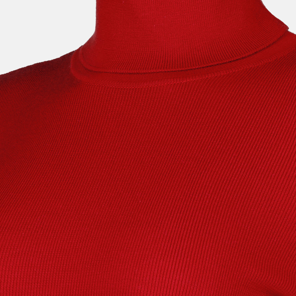 Strickwaren Pull à col roulé en laine Victoria Beckham Rot Femme