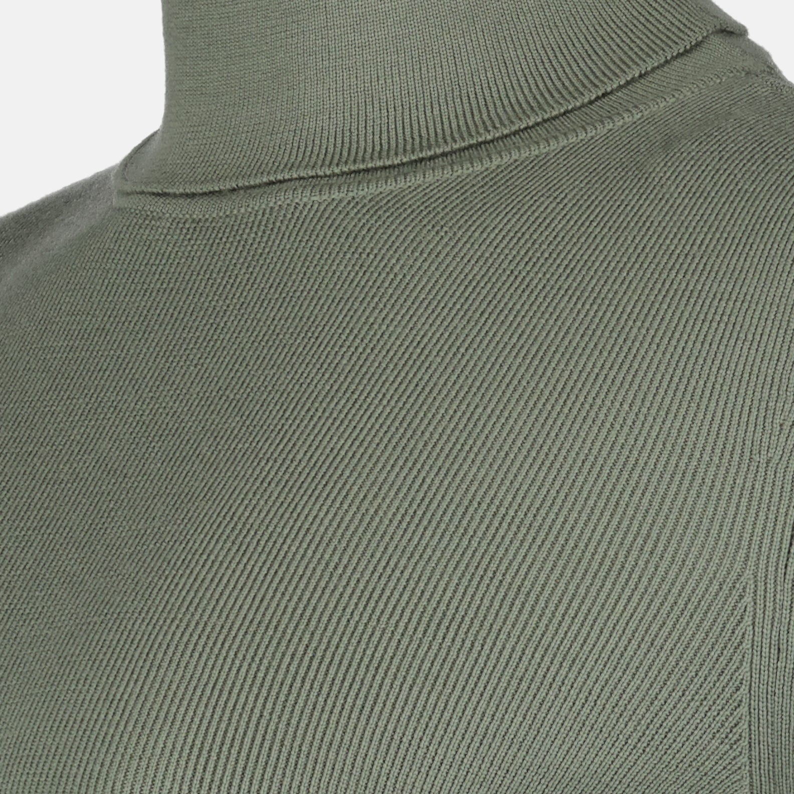 Maille Pull à col roulé en laine Victoria Beckham Vert Femme