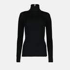 Maille Pull col roulé en laine Victoria Beckham Noir Femme