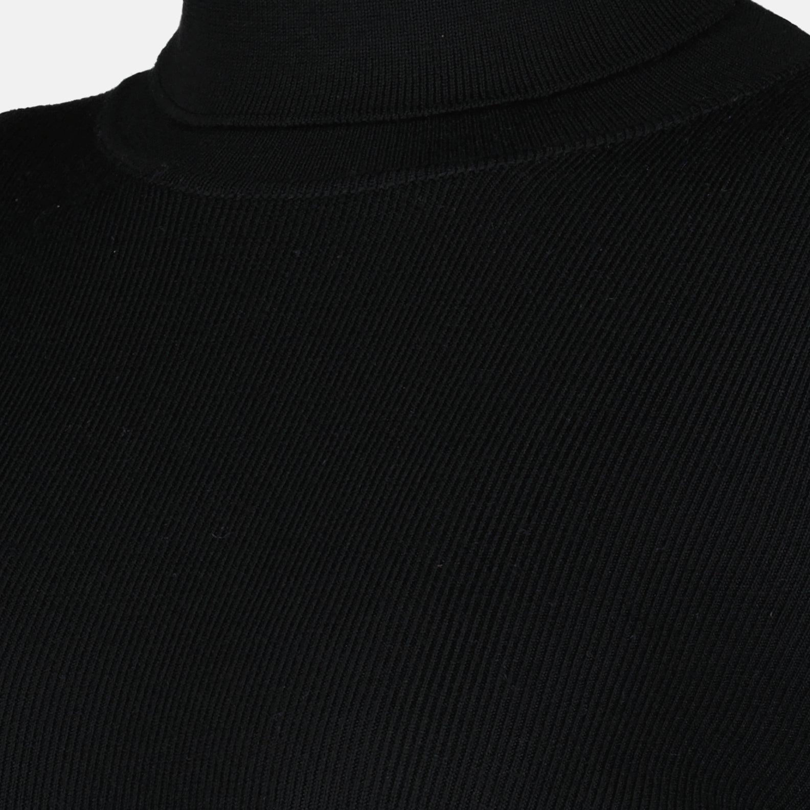 Maille Pull col roulé en laine Victoria Beckham Noir Femme