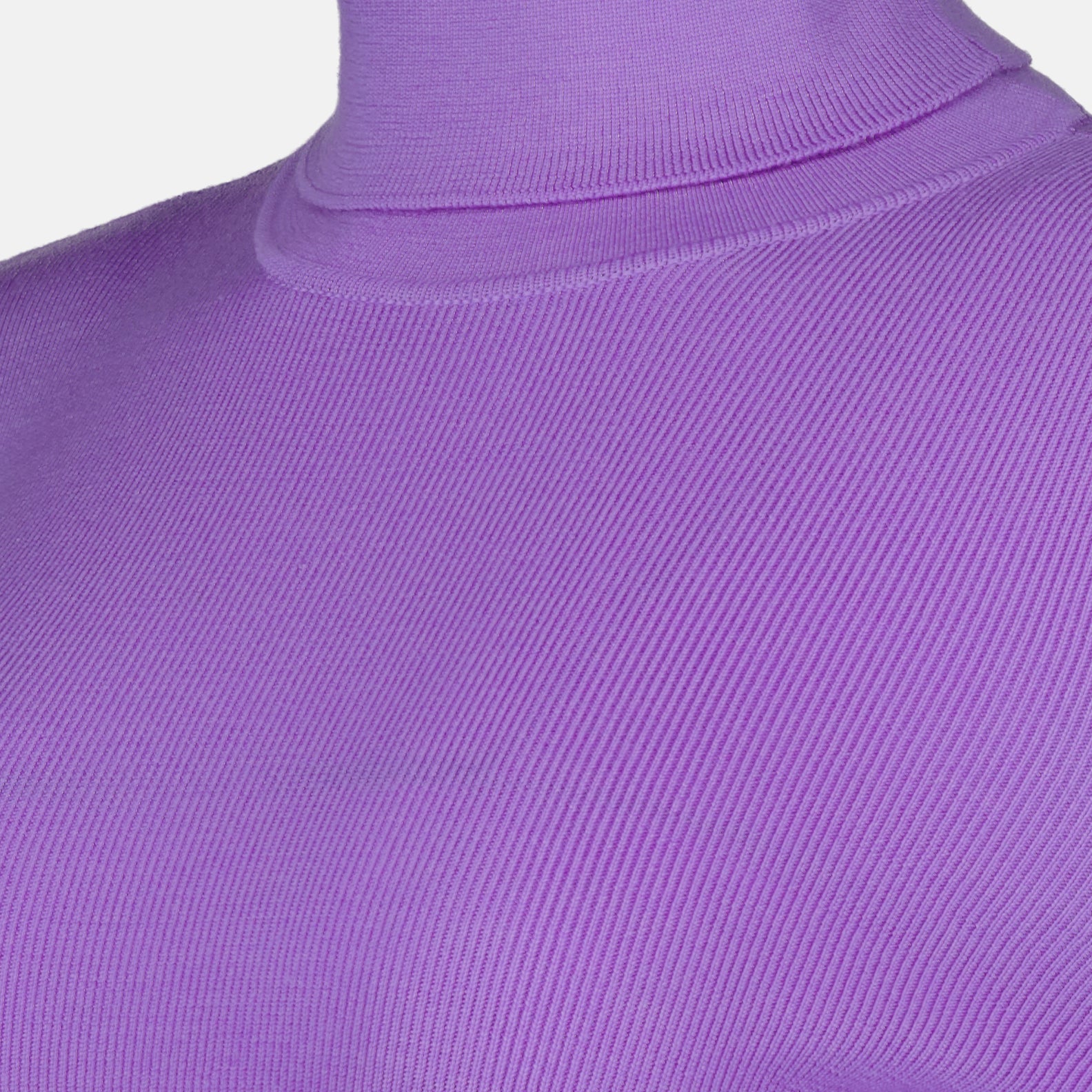 Maille Pull col roulé en laine Victoria Beckham Violet Femme