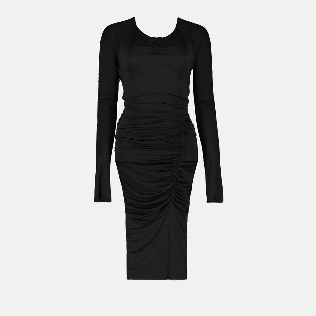 Dresses Long ruched dress Victoria Beckham Black Women