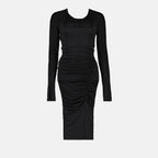 Dresses Long ruched dress Victoria Beckham Black Women