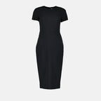 Robes Robe longue zippée Victoria Beckham Noir Femme