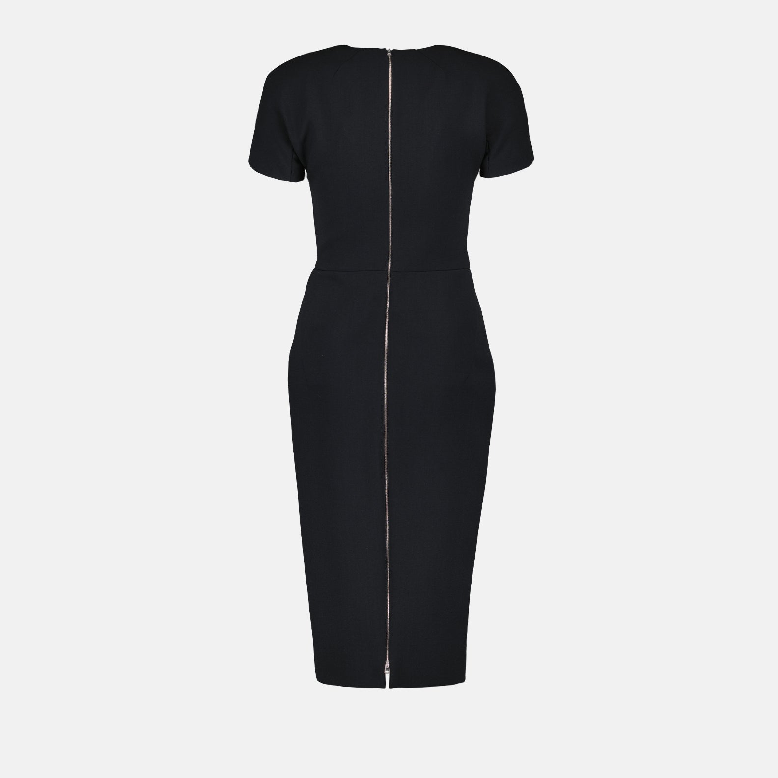 Robes Robe longue zippée Victoria Beckham Noir Femme