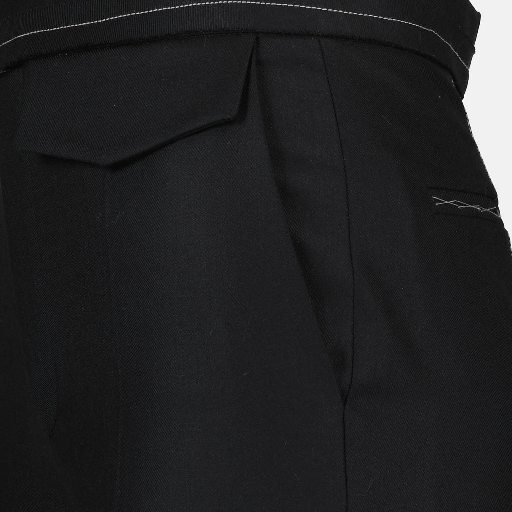 Pantalons Pantalon évasé Victoria Beckham Noir Femme