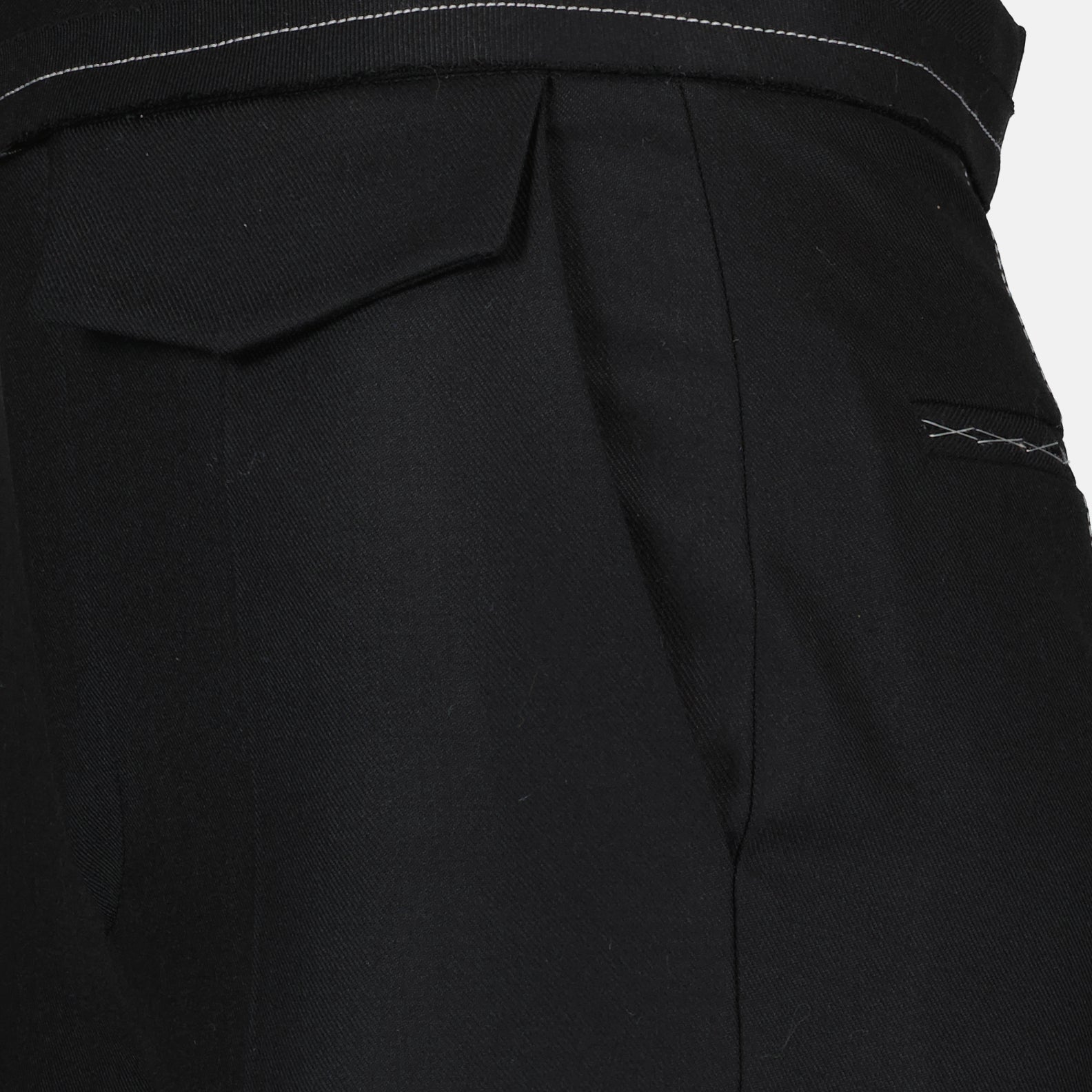 Pantalons Pantalon évasé Victoria Beckham Noir Femme