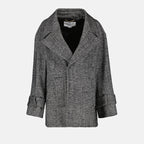 Mäntel Manteau en laine Victoria Beckham Schwarz Femme