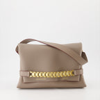 핸드백 및 숄더백 Pochette Jumbo chaîne Victoria Beckham 베이지 Femme