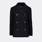 Jackets Wool Peacoat Prada Dark blue Femme