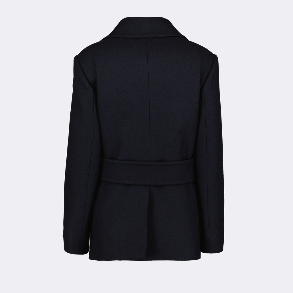 Jackets Wool Peacoat Prada Dark blue Femme