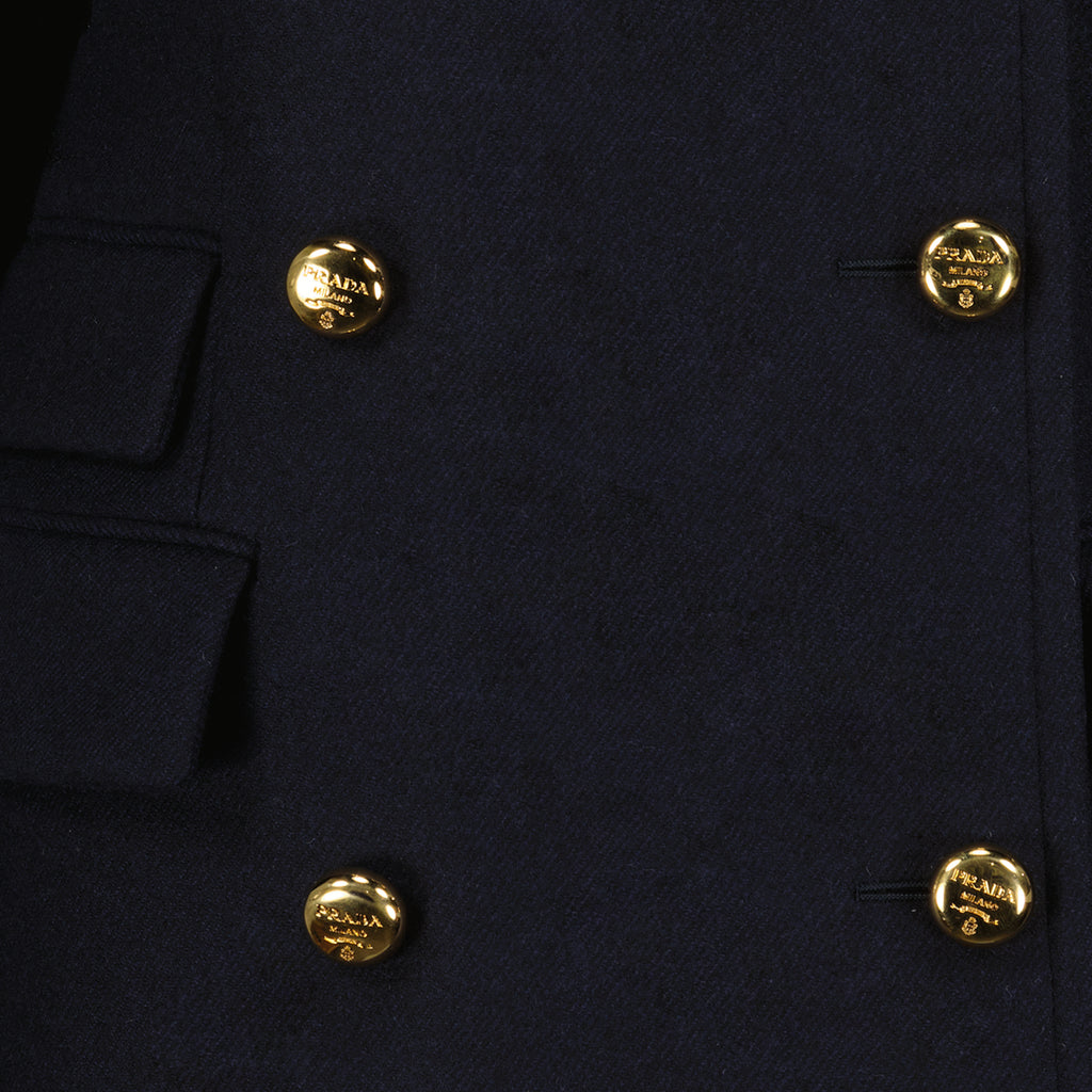 Jackets Wool Peacoat Prada Dark blue Femme