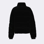 Coats Velvet down jacket Prada Black Man