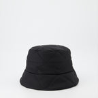 ハット・キャップ・ビーニー ロゴバケットハット Prada 黒 女性