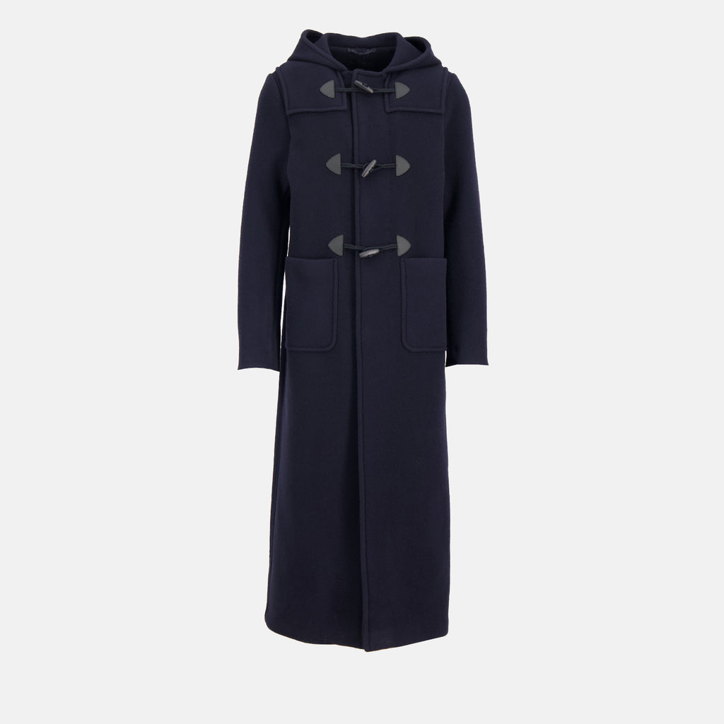 Coats Wool Duffle Coat Prada Dark blue Man