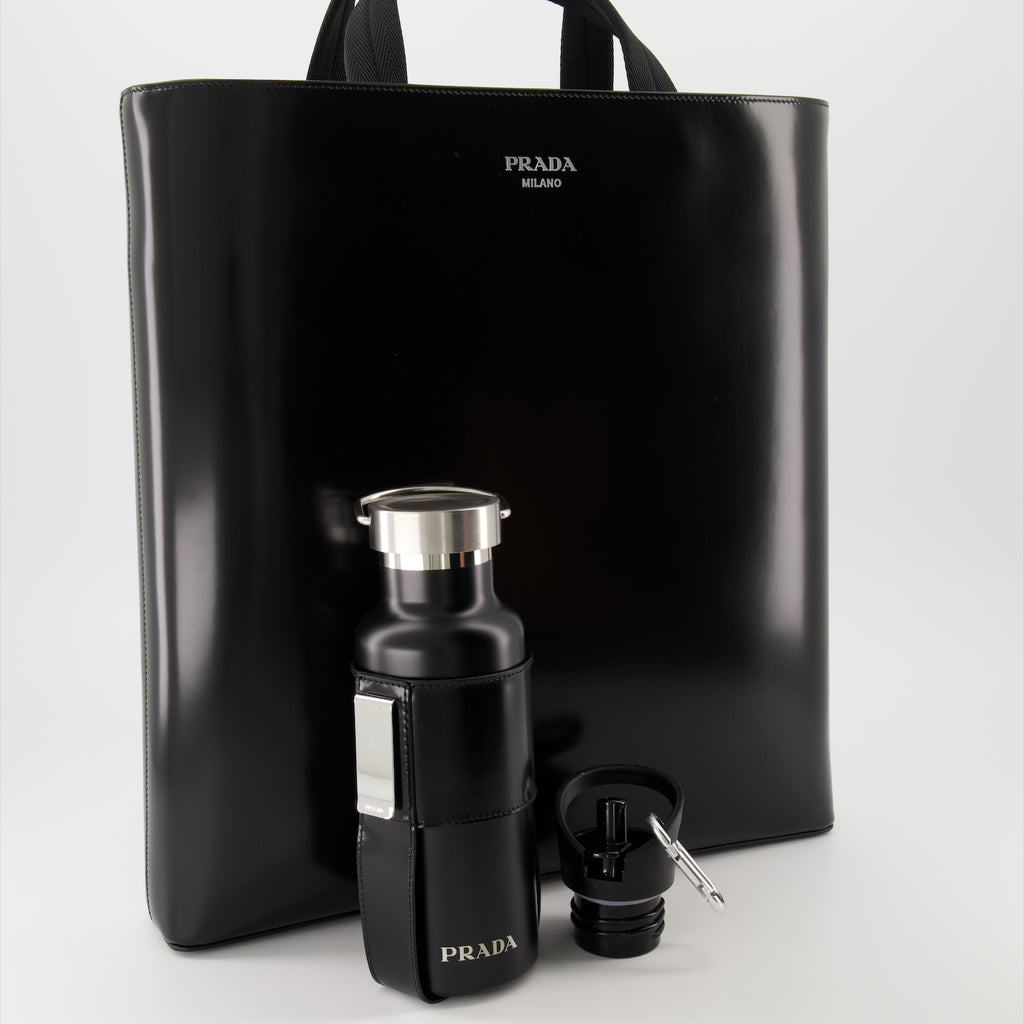 Borse a tracolla Sac cabas en cuir Prada Nero Homme