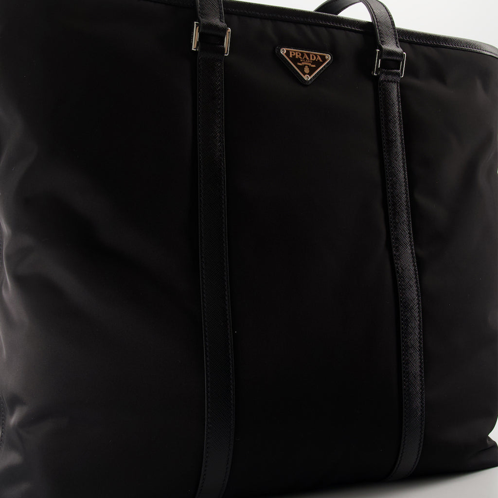 Borse tote Sac cabas en Re-Nylon Prada Nero Homme