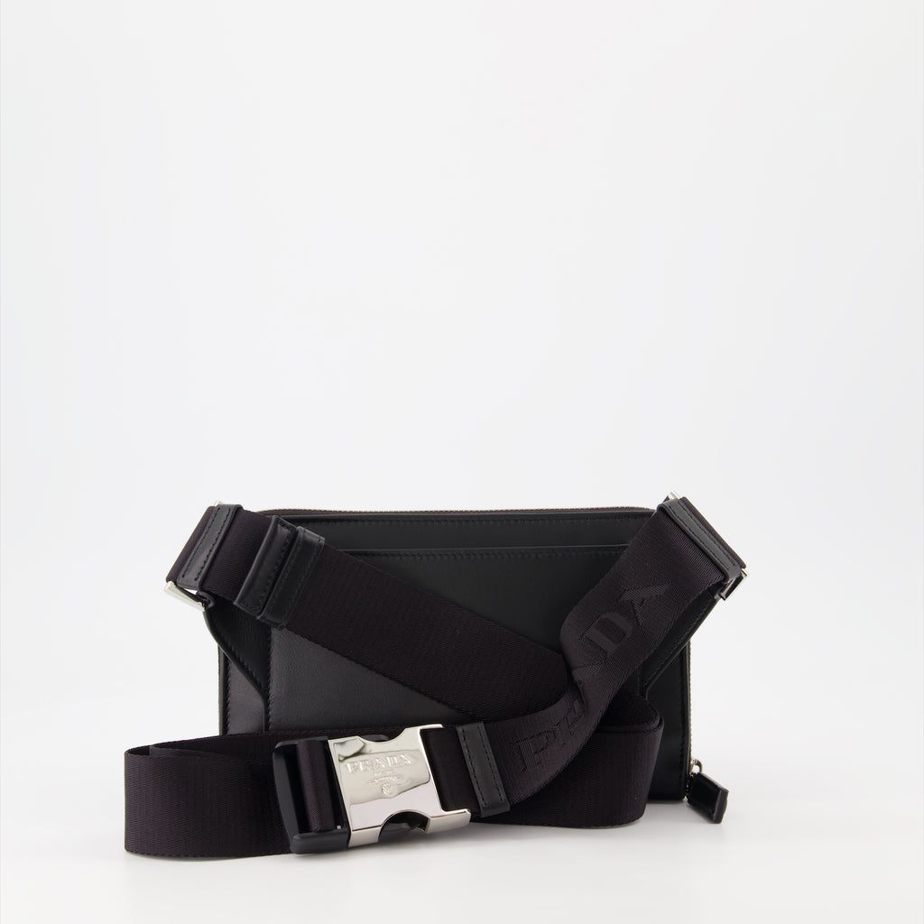 Sacs banane Sac banane en cuir Prada Noir Homme