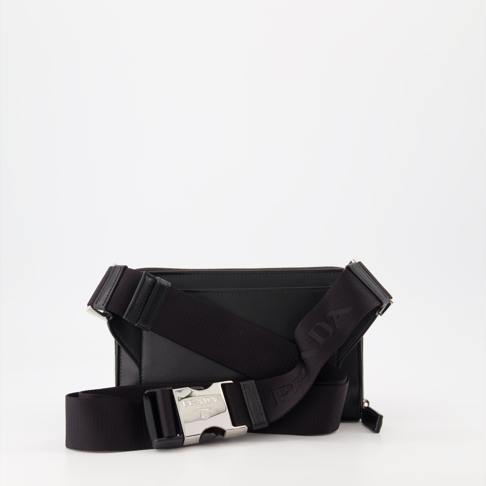 Sacs banane Sac banane en cuir Prada Noir Homme