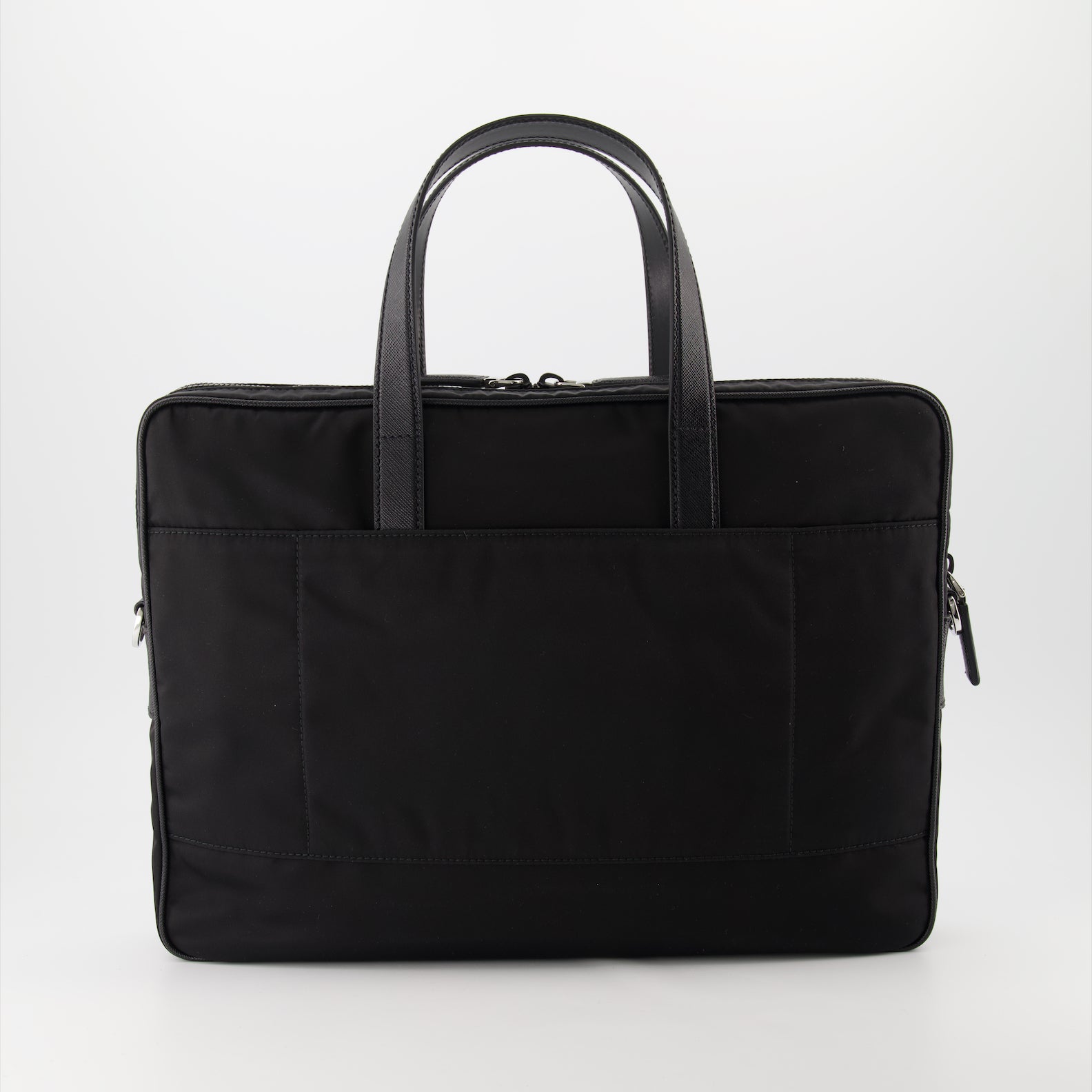 Borse sportive e da viaggio Porte-documents en Re-Nylon Prada Nero Homme