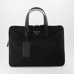 Borse sportive e da viaggio Porte-documents en Re-Nylon Prada Nero Homme