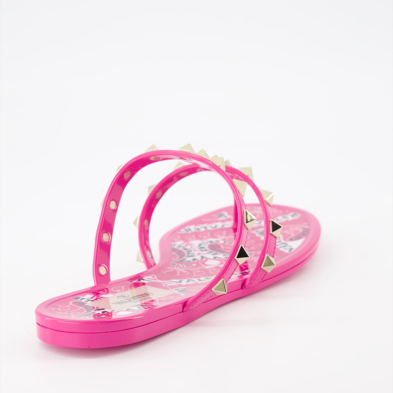 Open shoes Rockstud flip flops Valentino Garavani Pink Women