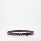 Cintos Ceinture VLogo Valentino Garavani Marrom Femme