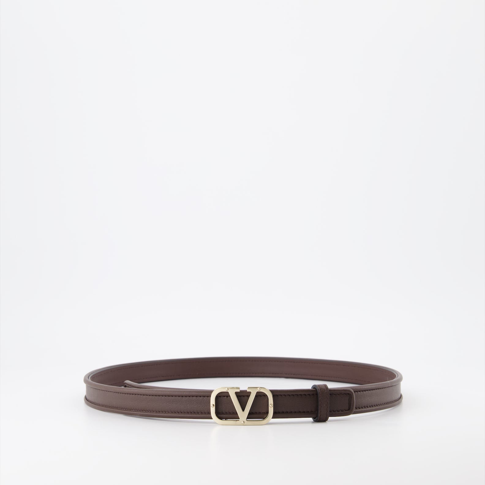 Cintos Ceinture VLogo Valentino Garavani Marrom Femme